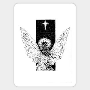 Angel and Star Sticker